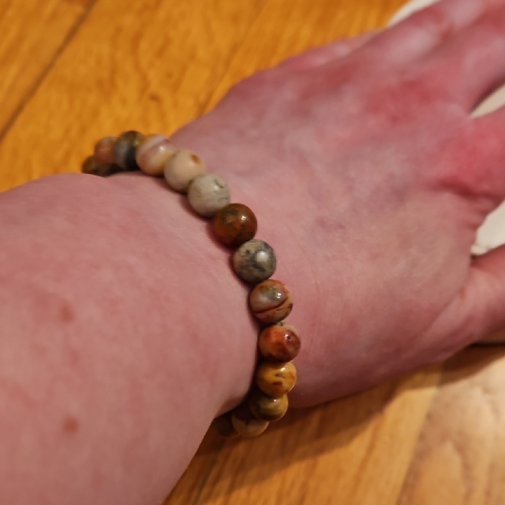 Natural Stone Beaded Bracelet - Picture 2 of 2